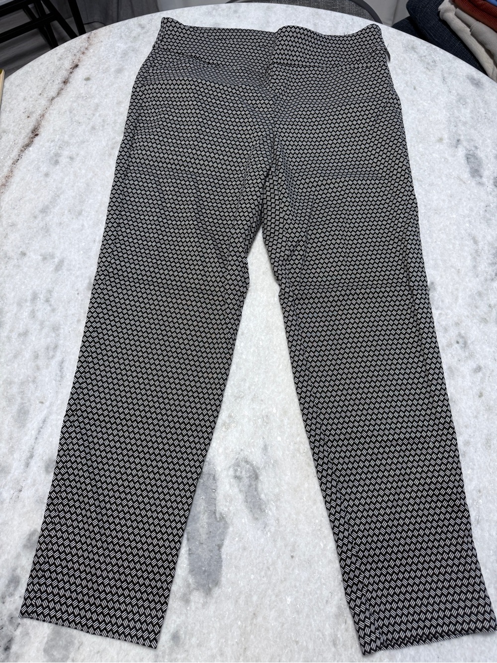 Terra & Sky Black and White Geometric Pants